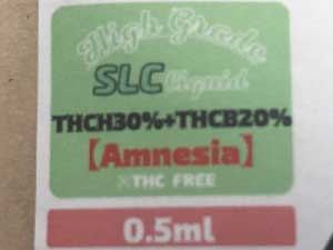 Second Life CBD/THCH 30% & THCB 20% Lbh/Amnesia 0.5ml & 1ml Sativa