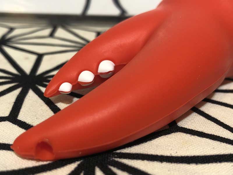 LIT SILICONE LOBSTER CLAW HAND PIPE uX^[ VR nhpCv KXXN[