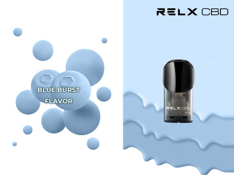 MK LAB x RELX CBD　カートリッジ Blue Blast (ブルーベリーアイス)２本セット
