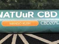 NATUuR CBD ナチュール CBD Pen Plus 20%　テルペン配合 使い切りベイプMango Kush (マンゴークッシュ)