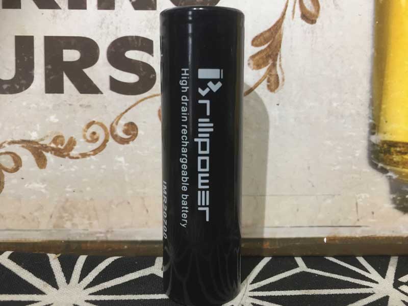 電子タバコ専用 リチウムマンガン電池 IMR 20700　Brillipower Black　Efest