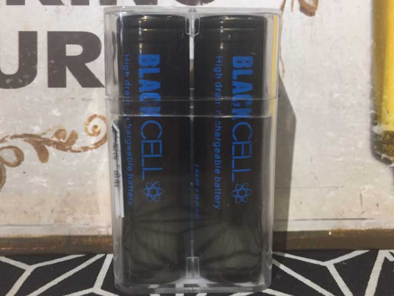 リチウムマンガン電池 Brillipower BLACK CELL IMR186502本set 3100mAh MAX 50A