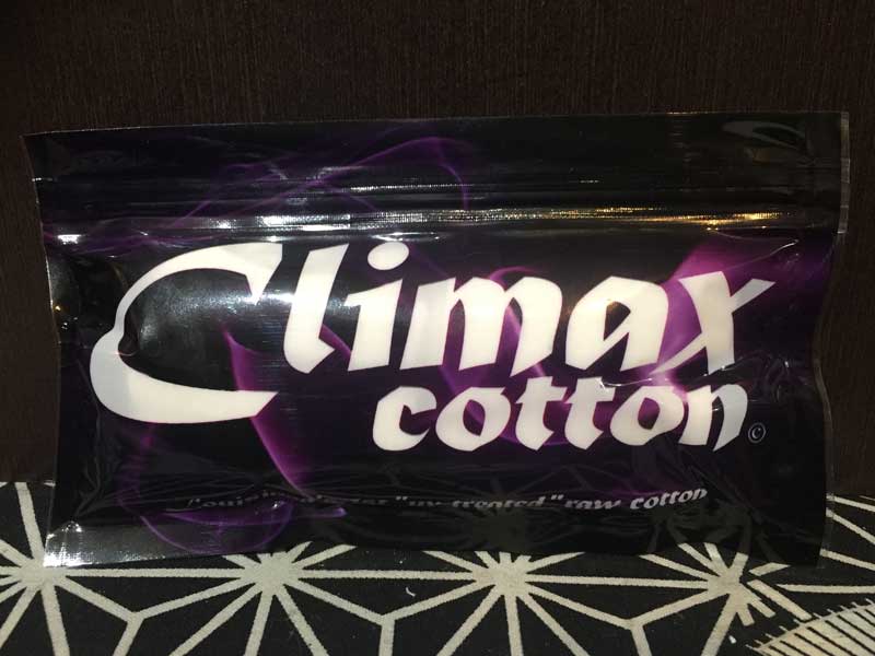 Made in USAのベイプ用コットン Climax Cotton クライマックスコットン　Keep it wet!!!