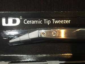 リビルダブル用品 / UD Ceramic Tip Tweezer BEND ユーディー セラミック ツウィーザー、ピンセット