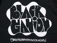 BLACK GANION マ−チ 2023 JOTA ONE x BG LETTER S/S T-SHIRTSブラックガニオン ハンドTee