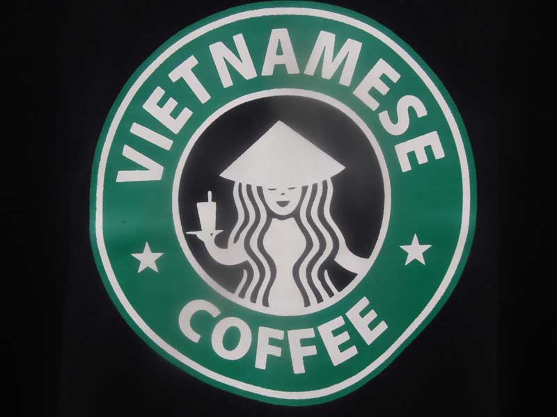 新品　ベトナムのTシャツ、共産圏プロパガンダTee、ベトナム地図Tee、Vietnamese Coffee Tee