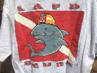 US 古着 US Used S/S Tee LAFD SCUBA ロサンゼルスの消防署の半袖 Tシャツ