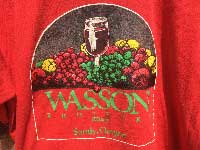 US 古着 US Used S/S T-shirts WASSON BROTHERS WINERY ワインの半袖 Tシャツ