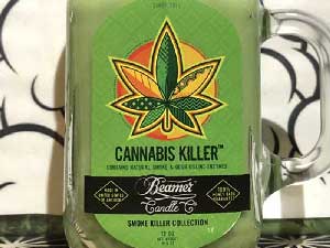  Made in USA 消臭キャンドル Beamer 4oz Mini Cannabis Killer Scented Candle