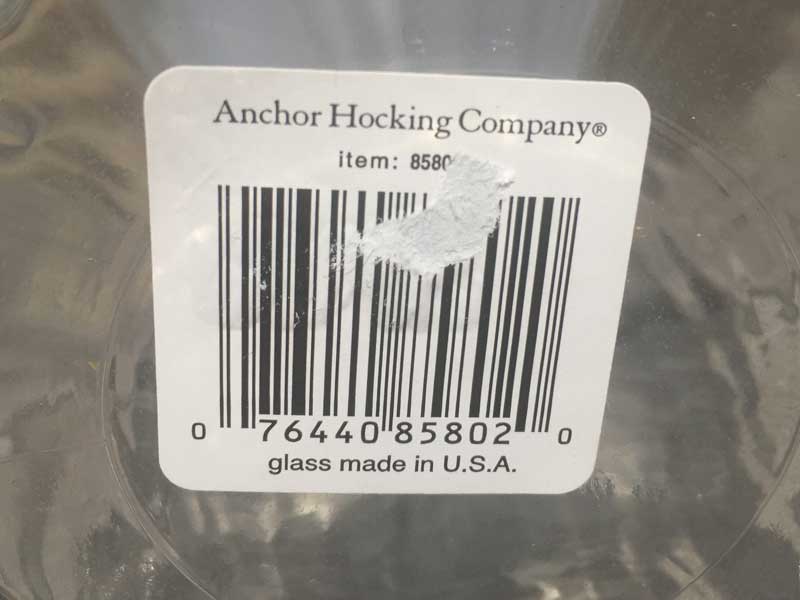 新品　Anchor Hocking Optix Jar アンカーホッキング ジャー、ガラス製保存容器
