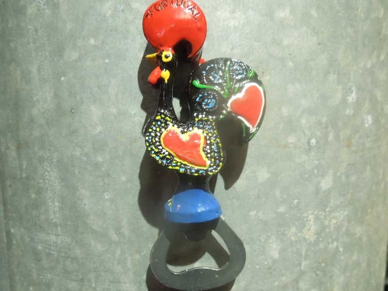 新品 ポルトガル製 磁石付き ガロ（ニワトリ、雄鶏）の栓抜き