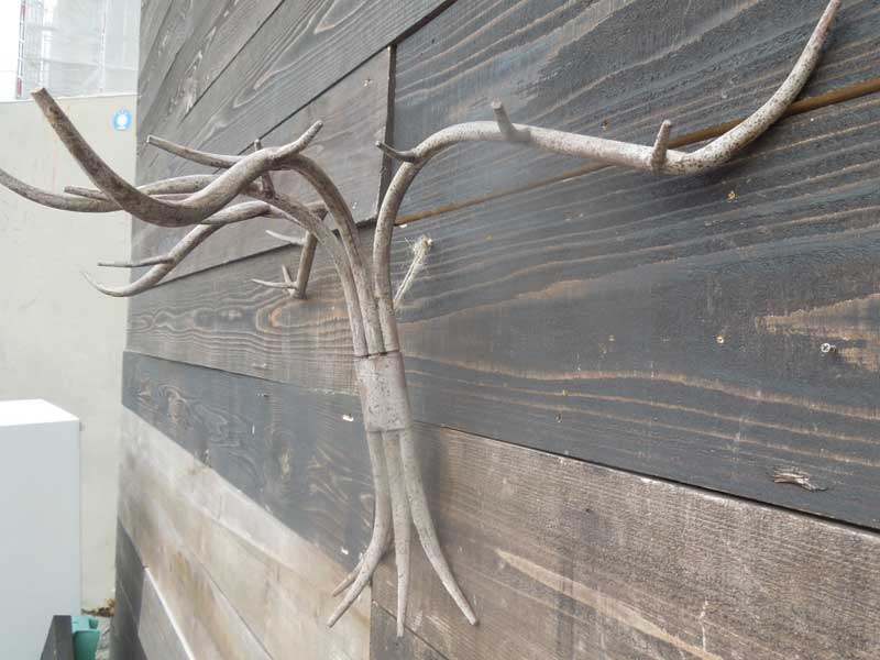 新品 Roman Iron Wall Vine、アンティーク 錆加工の蔦植物のようなアイアンウォールラック