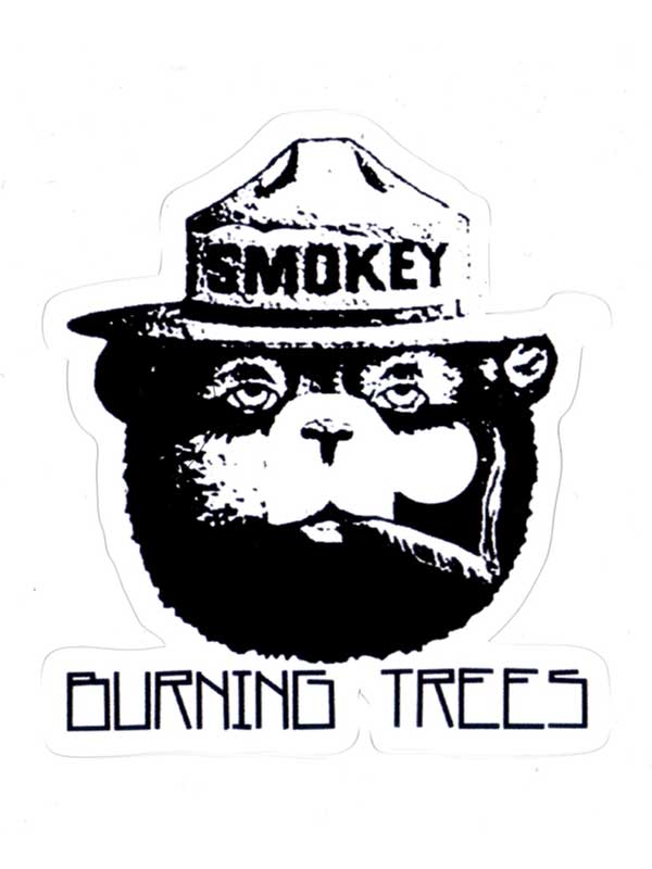 THC、Slang パロディーステッカー Burning Trees