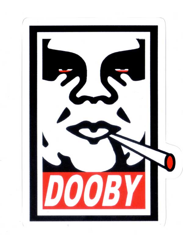 THC、Slang パロディーステッカー/DOOBY、OBEY