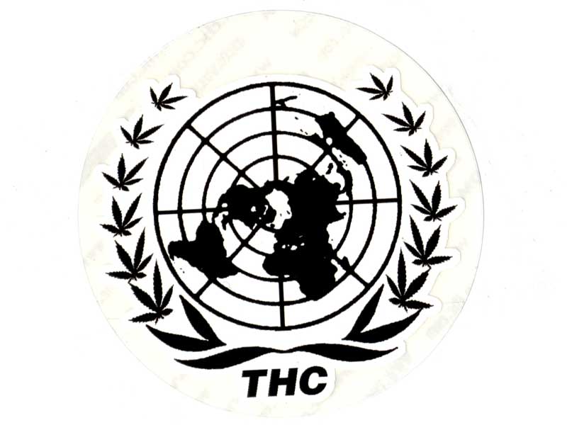 THC、Slang パロディーステッカー　UN(United Nations)国連