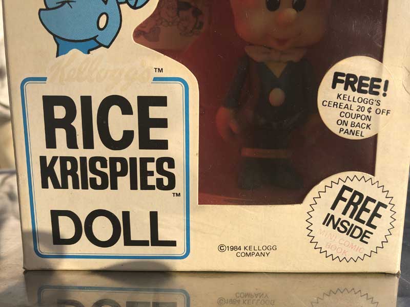 1984's Deadstock Kellogg's RICE KRISPIES Crackle! DOLL デッドストック ケロッグ