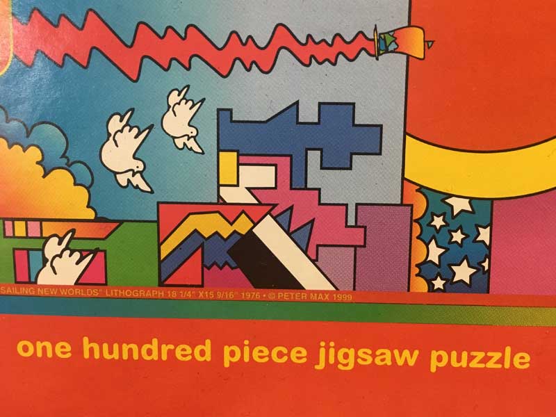 Vintage Deadstock Peter Max Puzzle、新品未開封 ピーターマックス サイケデリックアート パズル