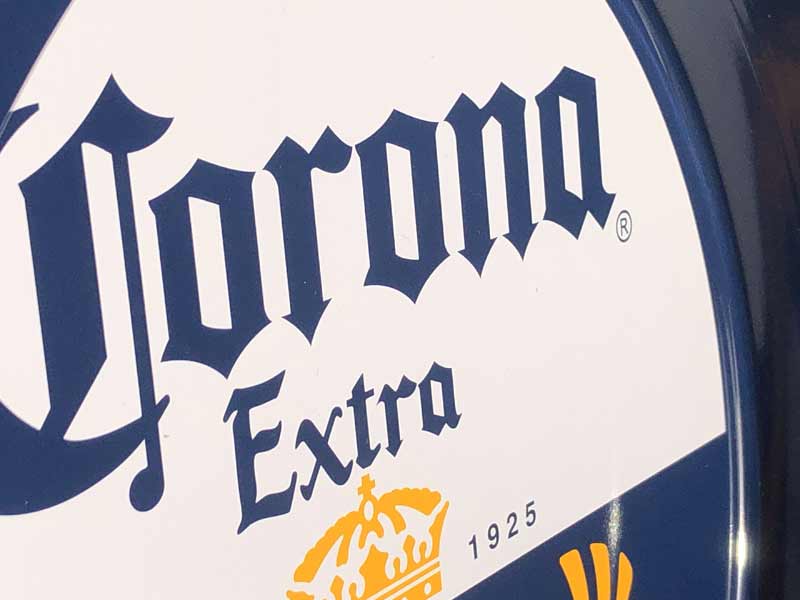 CORONA EXTRA Tray & Bottle Opener コロナビール メタルトレイ & 栓抜き
