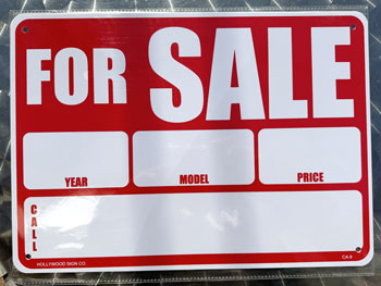 HOLLYWOOD SIGN Plastic sign/FOR SALE