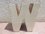 新品 Wood Block 木製のアルファベット ブロック W